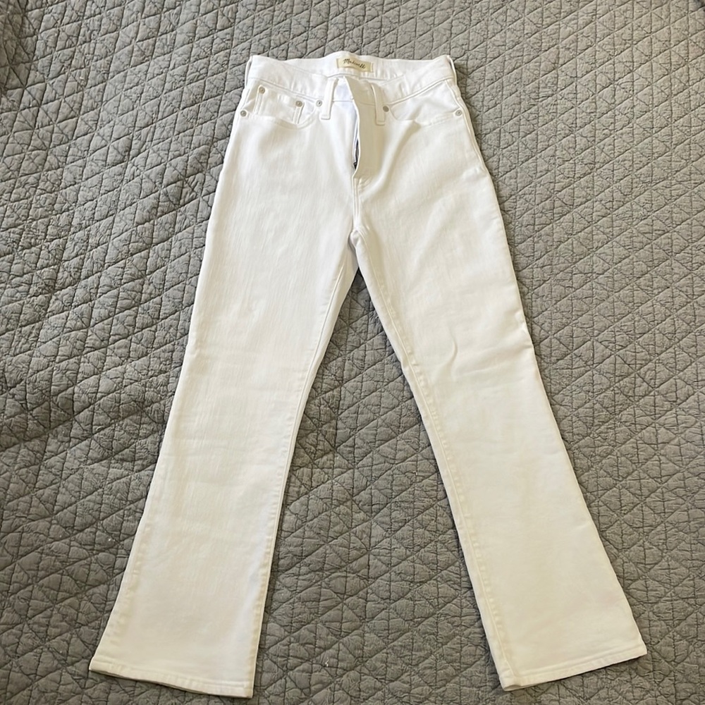 White Madewell Cali Demi-Boot 26 NWOT